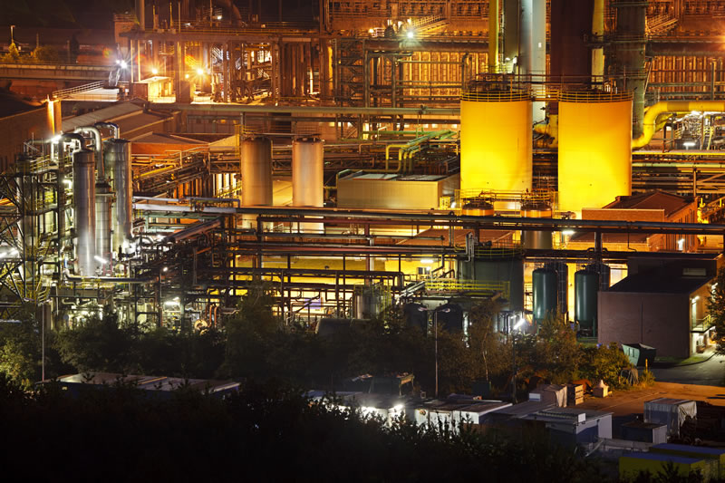 Petrochemical industry inspection using drones